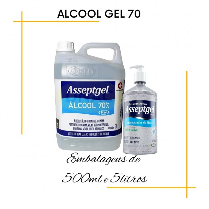Álcool gel 70 Assaptgel/Star