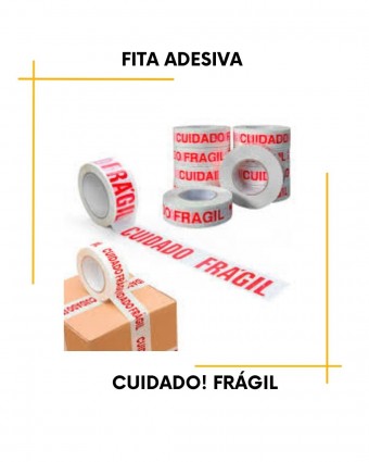Fita adesiva - cuidado! frágil 40x300 metros