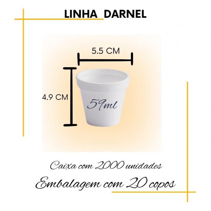 Copos de Isopor Térmico  Darnel