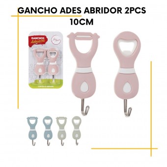 Gancho Adesivo Abridor 2Pcs 10Cm