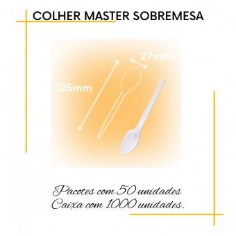 Colher Sobremesa Descartáveis Bellocopo 