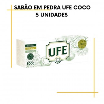 Sabão de Côco em Pedra 5 unidades UFE