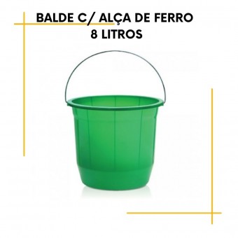 Balde Alça de Ferro - 8 litros 