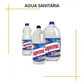 Agua Sanitária embalagens com 1, 2 e 5 Litros-Suprema