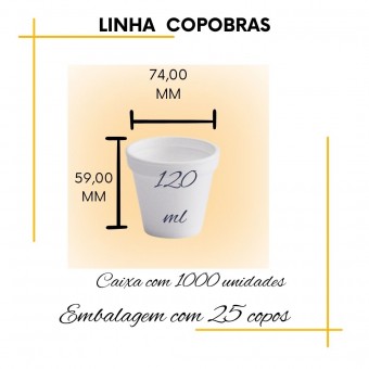 Copos Descartável de Isopor Copobras