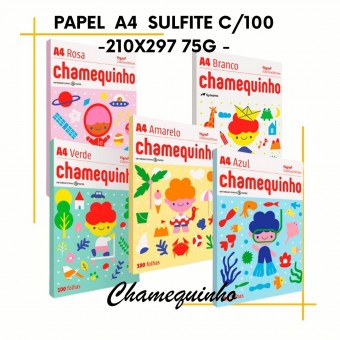 Folha de Papel Sulfite A4 com 100 folhas