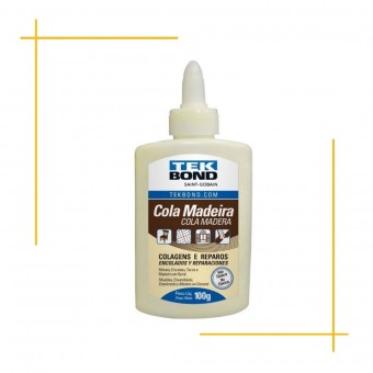 Cola Madeira - Colagem e Reparos-100g-Tek Bond