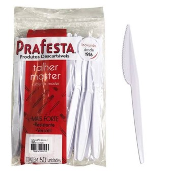 FACA MASTER C/50 BRANCA PRAFESTA