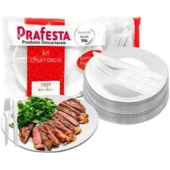 KIT CHURRASCO CRISTAL C/10 PRAFESTA