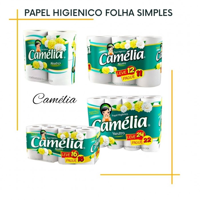 Papel Higiênico Camélia Folha Simples