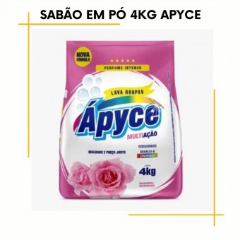 Sabão em Pó-Lava Roupas Multiação Rosa 4kg Apyce
