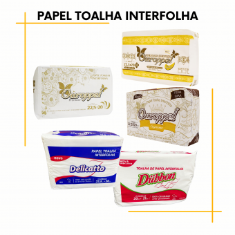 Papel Toalha Interfolha Ouropel