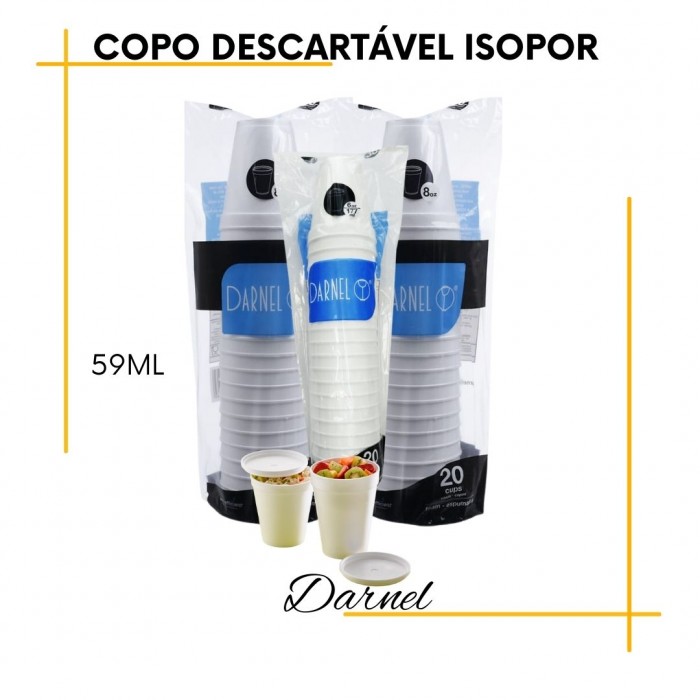 Copos de Isopor Térmico  Darnel