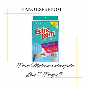 Pano Multiuso pague 5 e leve 7 Esfrebom
