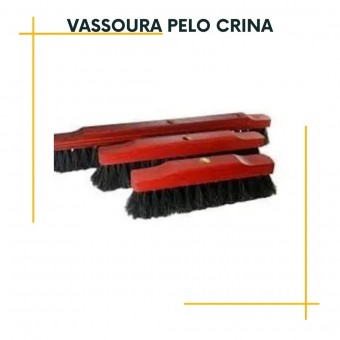 Vassoura Pelo de crina com Cabo