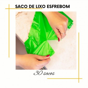 Saco Lixo Oxibiodegradável 30 sacos  Esfrebom