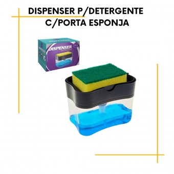 Dispenser P/Detergente C/Porta Esponja