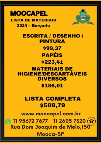 Material Xuê-Berçario