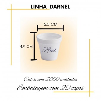 Copos de Isopor Térmico  Darnel