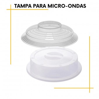 Tampa para Pratos Micro-ondas