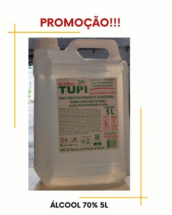 Álcool Liquido 70% TUPI 5L