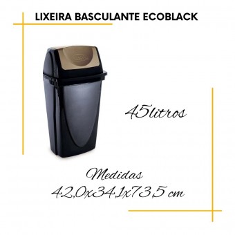Lixeira  Basculante Ecoblack Plasutil 