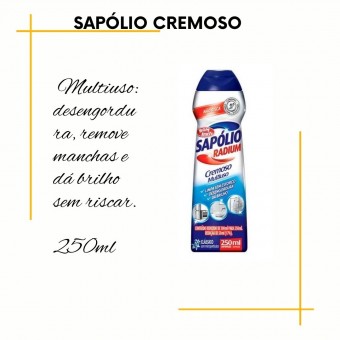 Limpador Multiuso Cremoso Clássico 250ml Sapólio Radium 