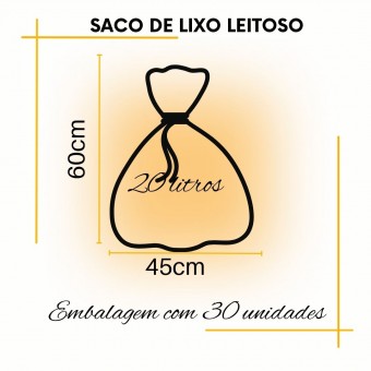 Saco Lixo Leitoso-Mix Brasil