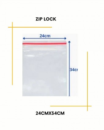 Saco zip lock N10 - 24x34cm C/10 unidades 