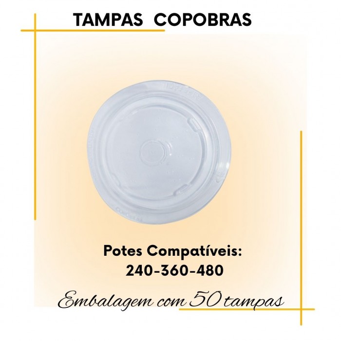 Tampa Copo Descartável  300ml - Copobras