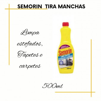 Limpa Tapetes, Carpetes e Estofados Remove a Seco 500ml Semorin 