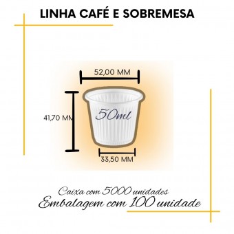 Copo Descartável Branco-Copaza