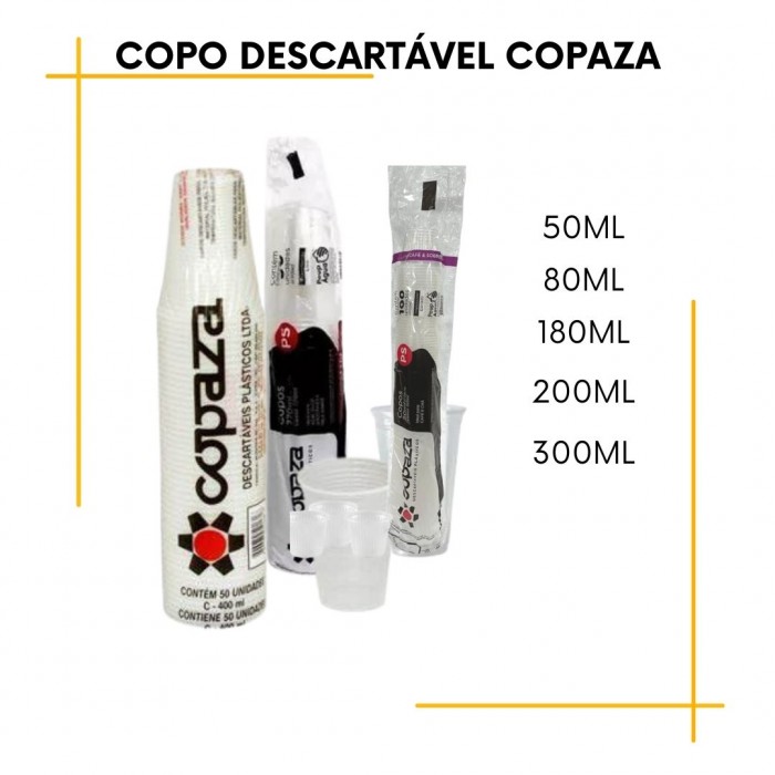 Copo Descartável Branco-Copaza