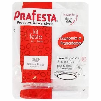 KIT FESTA Q. LINE BRANCO C/10 PRAFESTA
