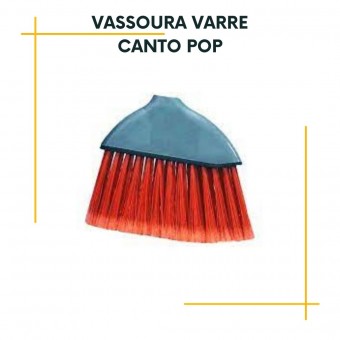 Vassoura Varre Canto Pop com cabo