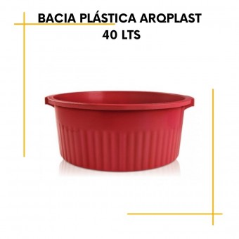 Bacia plástica 40 litros