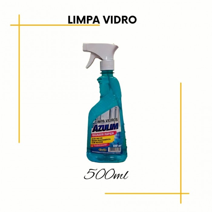 Limpa Vidro com Álcool Gatilho 500ml Azulim 
