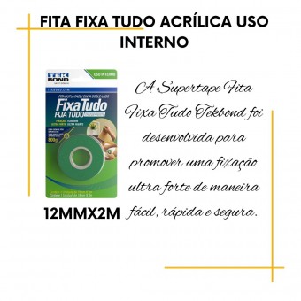 Fita Adesiva Dupla Face uso Interno- Tek Bond