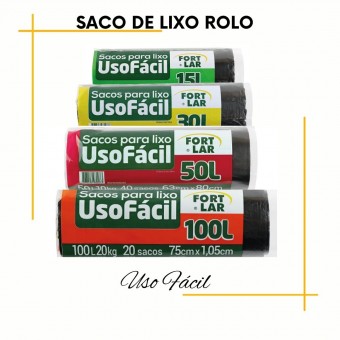 Saco Lixo Uso Fácil -  Fortlar
