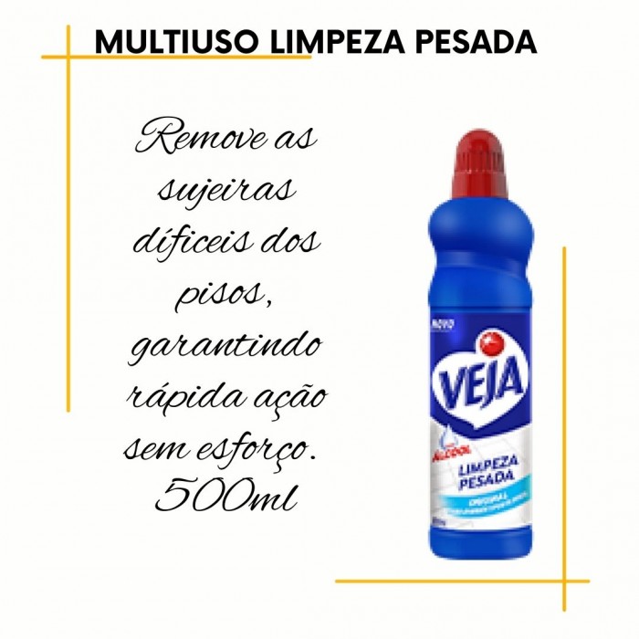 Limpador Multiuso Limpeza Pesada 500ml Veja