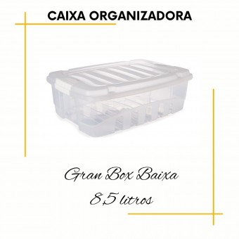 Caixas de Plástico Resistente Organizadoras-Baixa