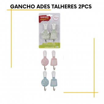 Gancho Adesivo Talheres 2Pcs 10Cm