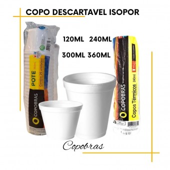 Copos Descartável de Isopor Copobras