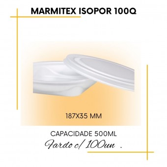 Marmitex de Isopor Redonda com Tampa 3 tamanhos