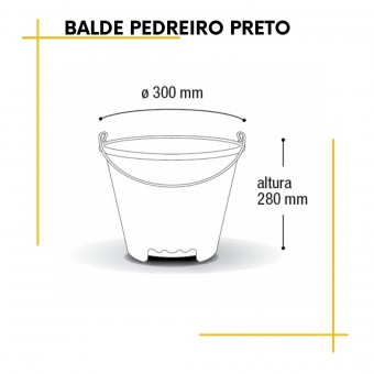 Balde Pedreiro  Plástica Uninjet