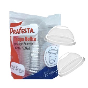 TAMPA BOLHA 400/500ML C/30 PRAFESTA