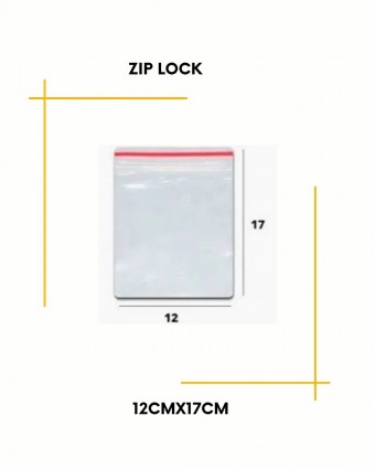 Saco Zip Lock 12cmx17cm - N6 C/50 unidades 