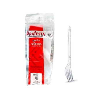 GARFO REFEICAO PREMIUM C/50 CRISTAL PRAFESTA