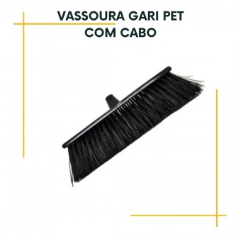 Vassoura Gari Pet Base estreita com cabo
