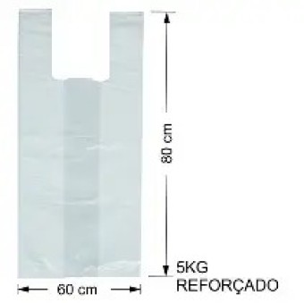 SACOLA BRANCA 60X80